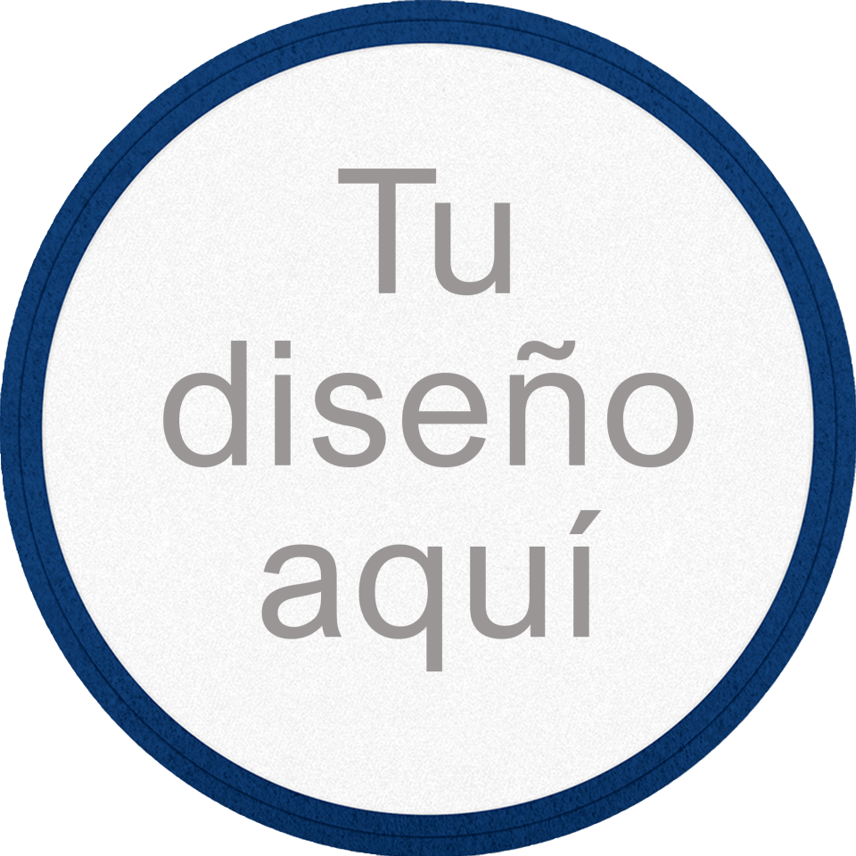 Parche VELUR con DTF Eco Flock Redondo con Acabado Mate