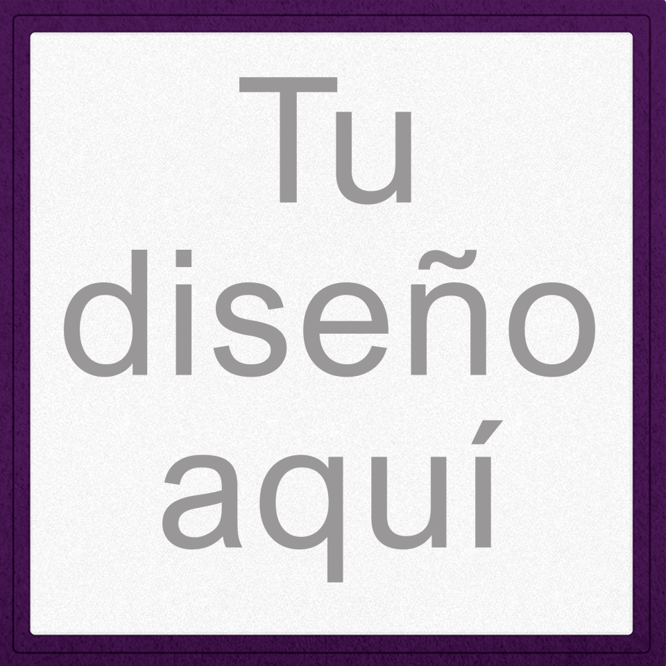 Parche VELUR PERSONALIZABLE con Flock Cuadrado