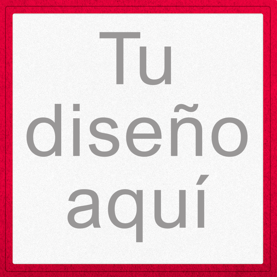 Parche VELUR PERSONALIZABLE con Flock Cuadrado