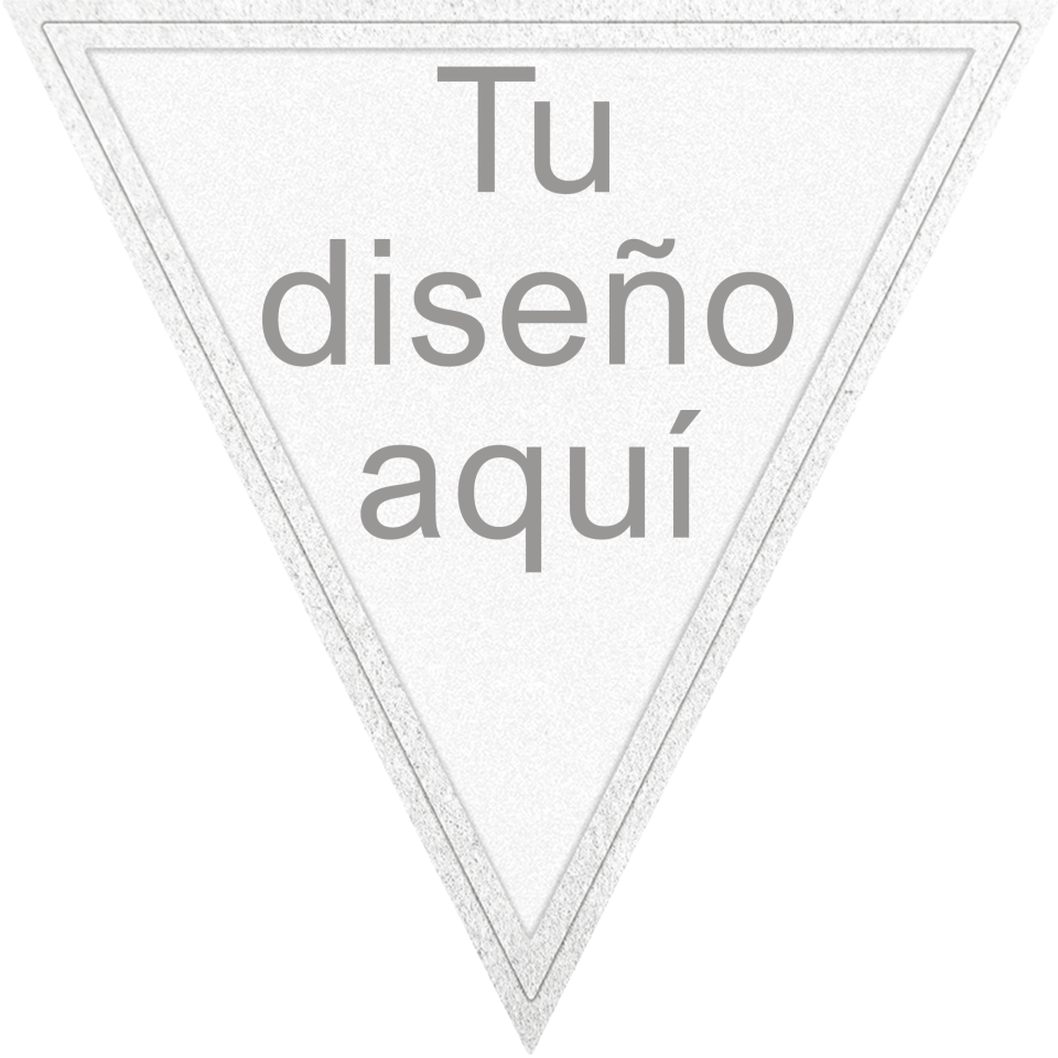 Parche VELUR Acabado Mate de Color con Flock Triangular