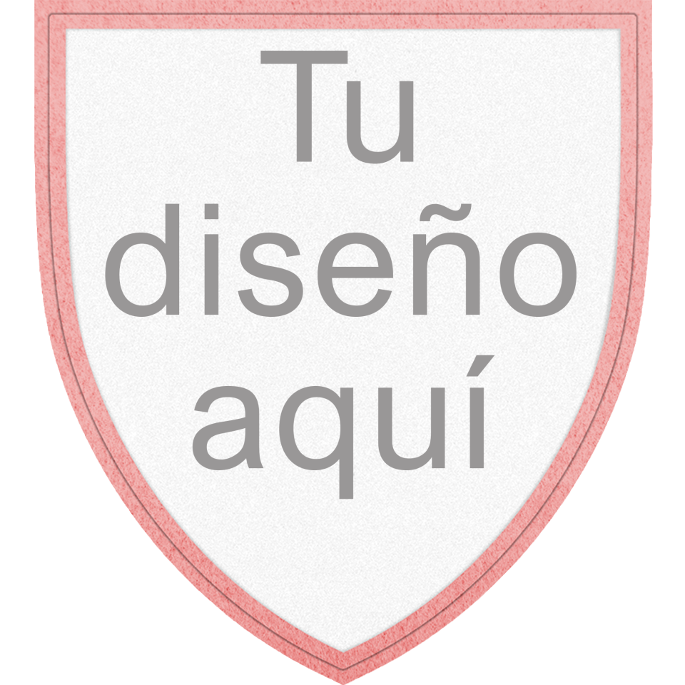 Parche VELUR con Flock Forma de Escudo Acabado Mate