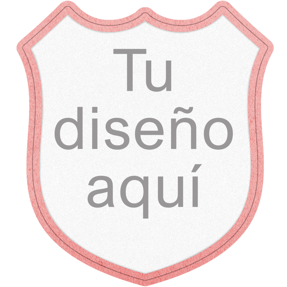 Parche Personalizable VELUR con Flock en Forma de Escudo 3