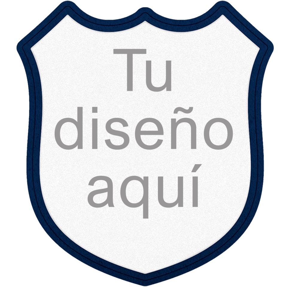 Parche Personalizable VELUR con Flock en Forma de Escudo 3