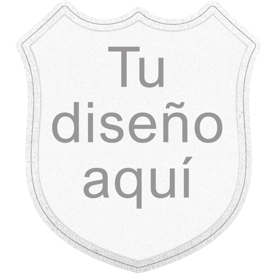 Parche Personalizable VELUR con Flock en Forma de Escudo 3