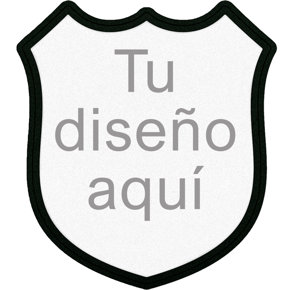 Parche Personalizable VELUR con Flock en Forma de Escudo 3