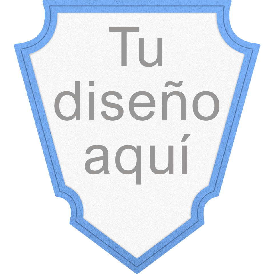 Parche VELUR con Flock Acabado Mate en Forma de Punta de Flecha