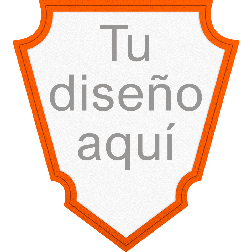 Parche VELUR con Flock Acabado Mate en Forma de Punta de Flecha