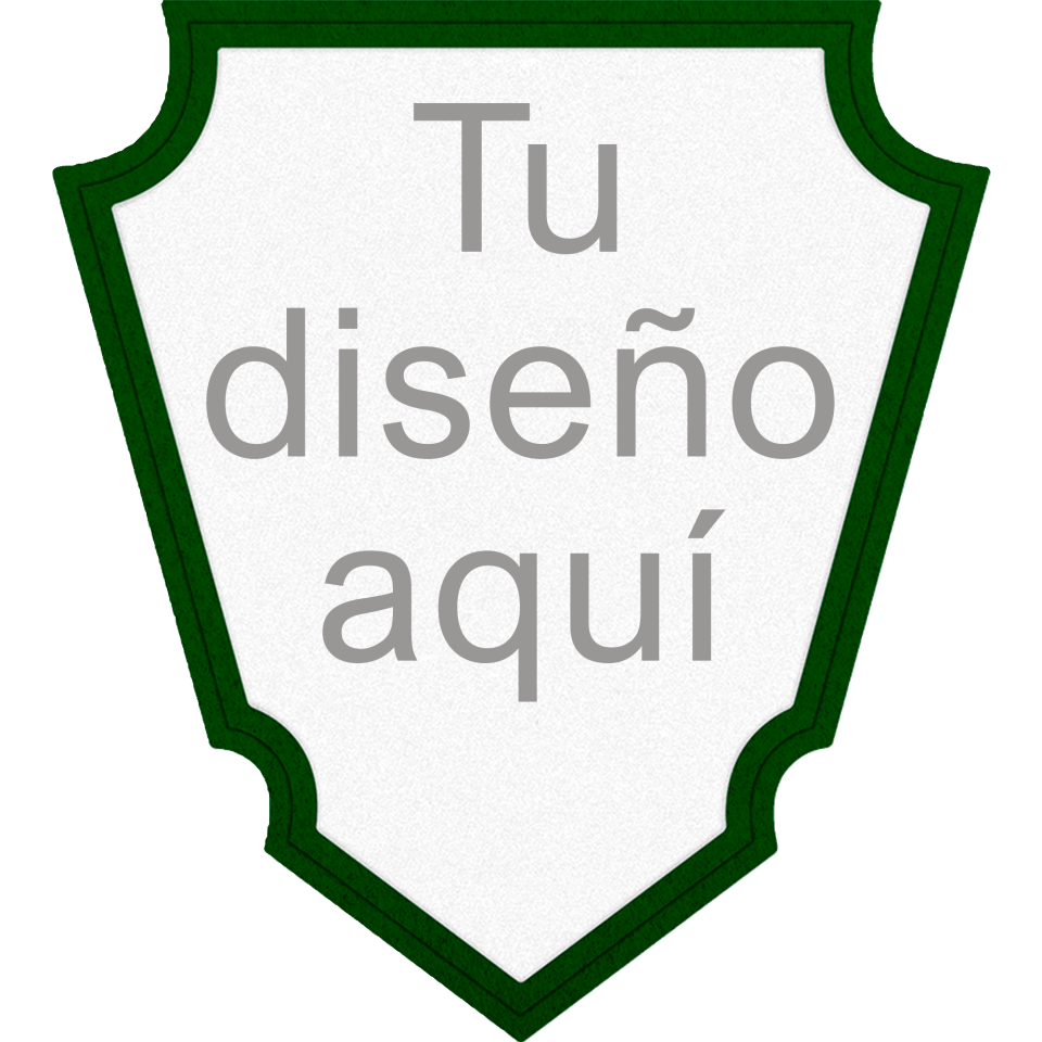 Parche VELUR con Flock Acabado Mate en Forma de Punta de Flecha