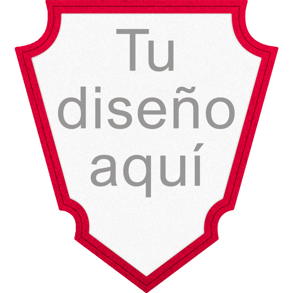 Parche VELUR con Flock Acabado Mate en Forma de Punta de Flecha