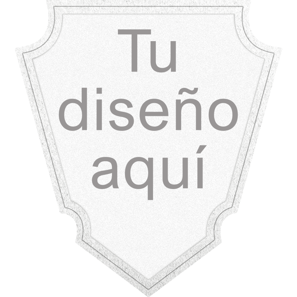 Parche VELUR con Flock Acabado Mate en Forma de Punta de Flecha