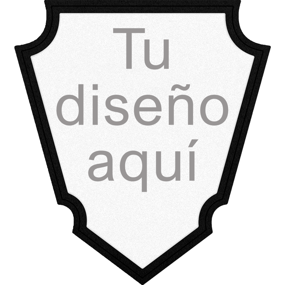 Parche VELUR con Flock Acabado Mate en Forma de Punta de Flecha