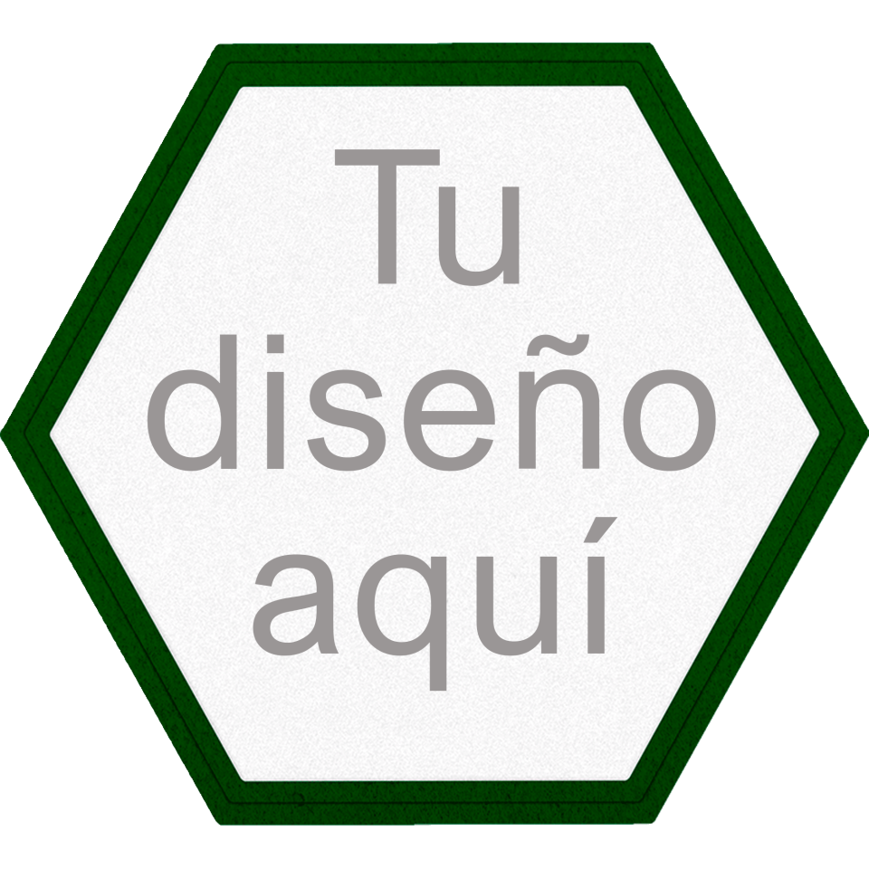 Parche Acabado Mate VELUR con Flock Hexagonal