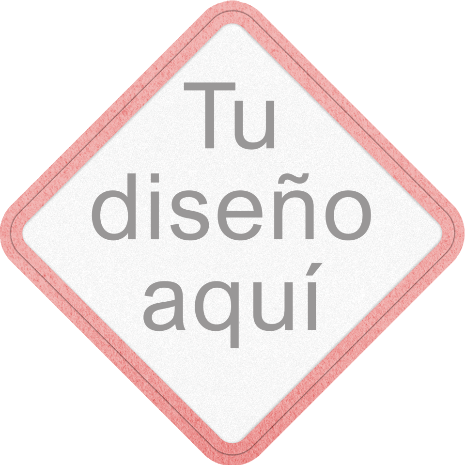 Parche VELUR con Flock Mate con Forma de Rombo