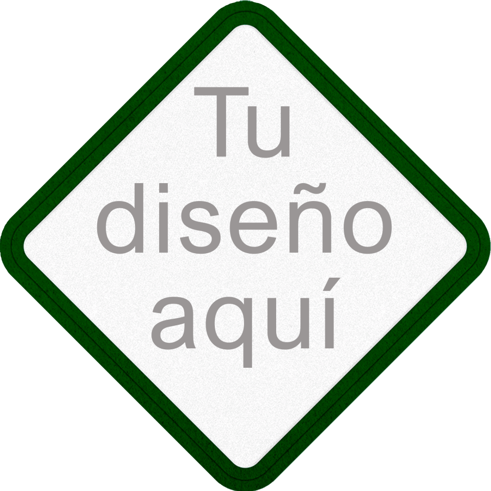 Parche VELUR con Flock Mate con Forma de Rombo