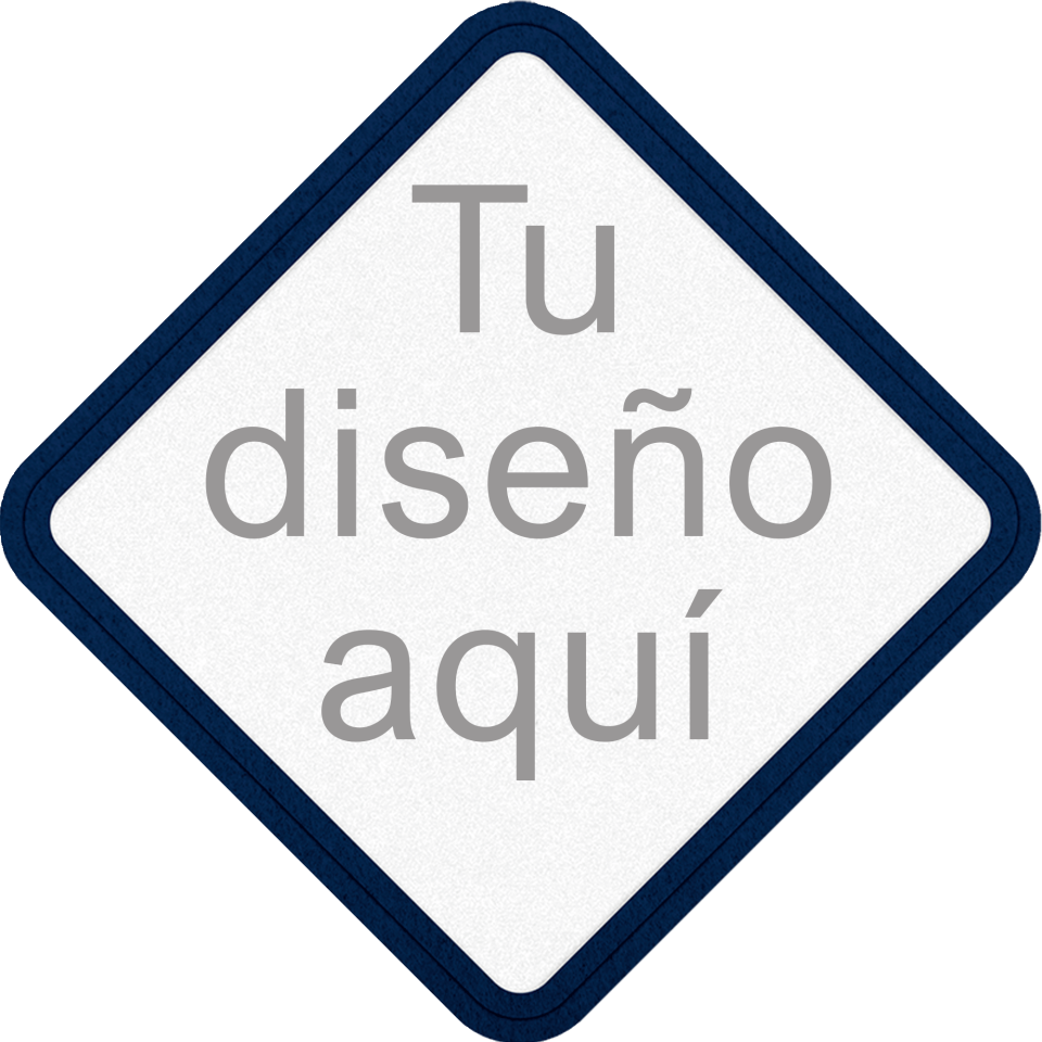 Parche VELUR con Flock Mate con Forma de Rombo