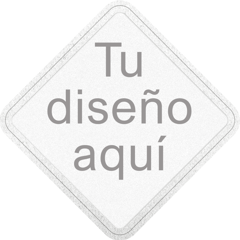 Parche VELUR con Flock Mate con Forma de Rombo