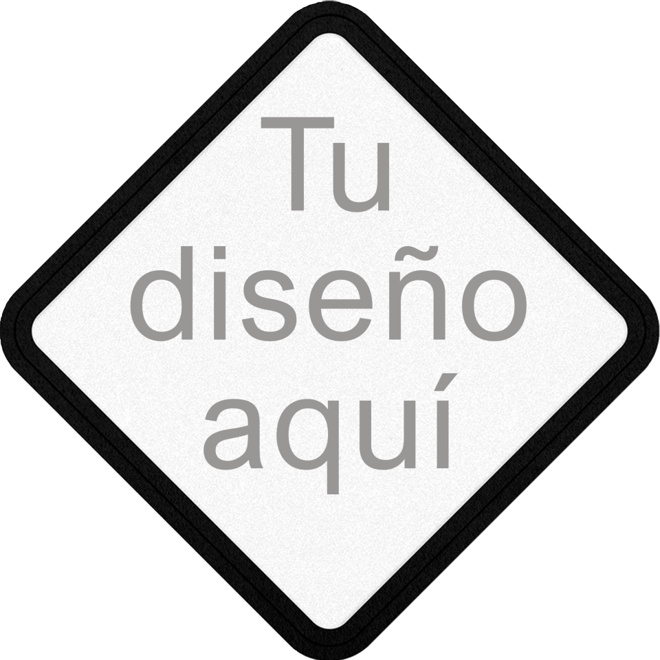 Parche VELUR con Flock Mate con Forma de Rombo