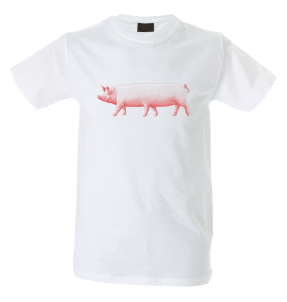 Camiseta hombre cerdo seis patas