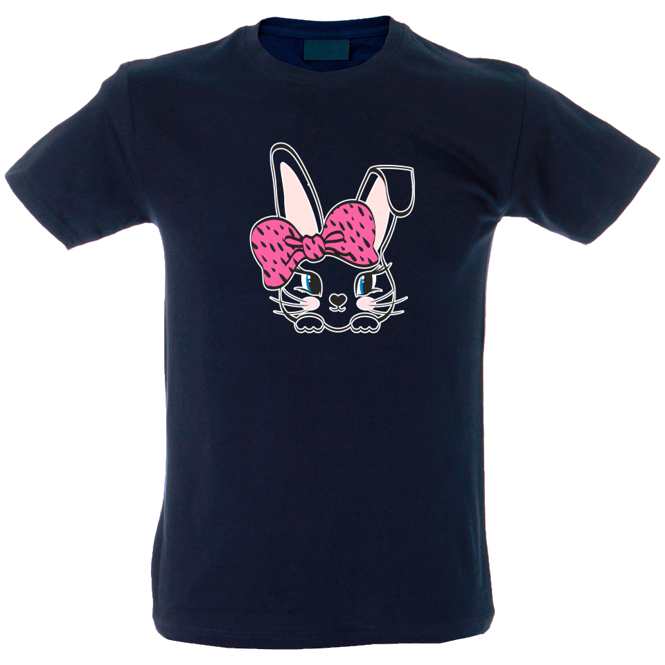 Camiseta hombre conejito lazo