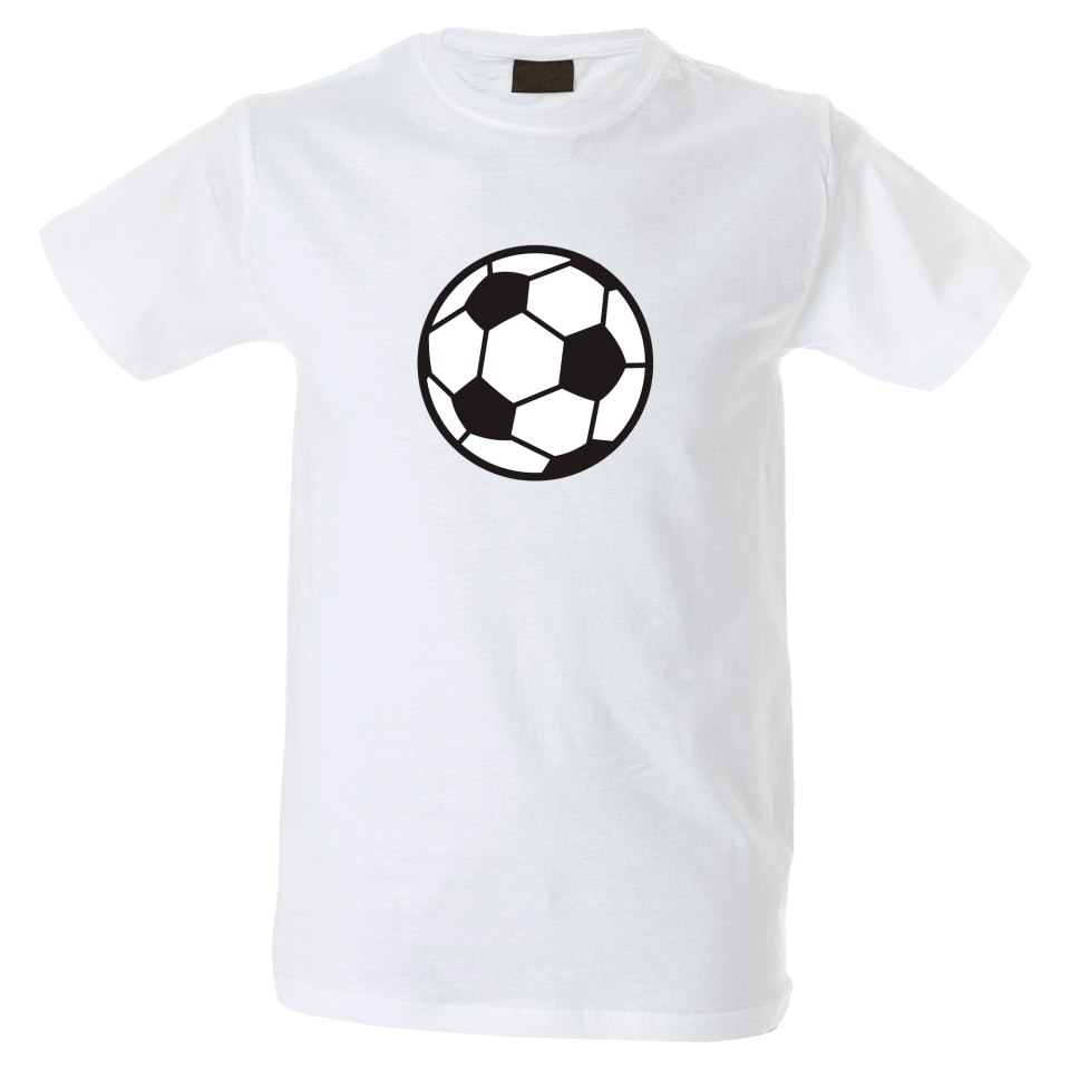 Camiseta hombre dibujo balón