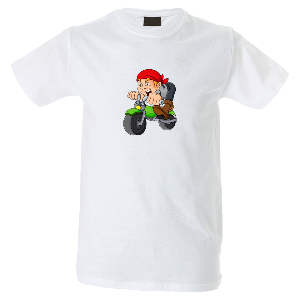 Camiseta hombre dibujo moto