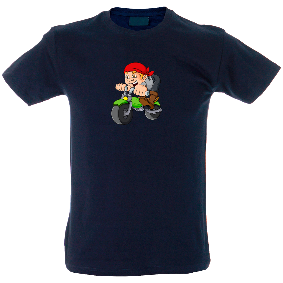 Camiseta hombre dibujo moto