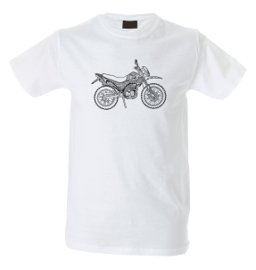 Camiseta hombre dibujo una moto