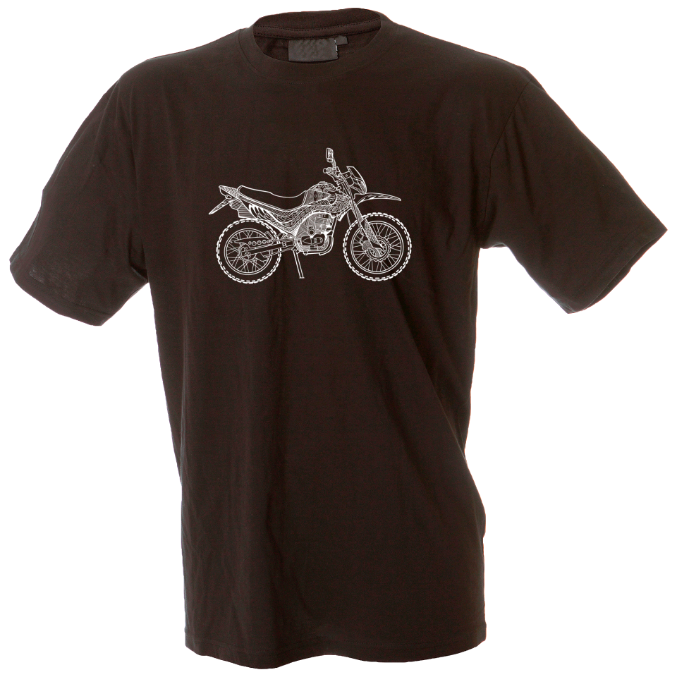 Camiseta hombre dibujo una moto