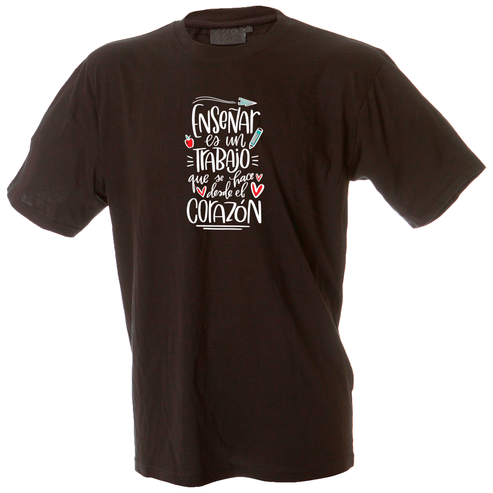 Camiseta hombre enseñar es un trabajo