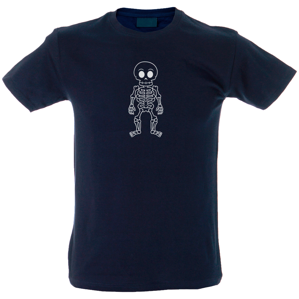 Camiseta hombre esqueleto linea