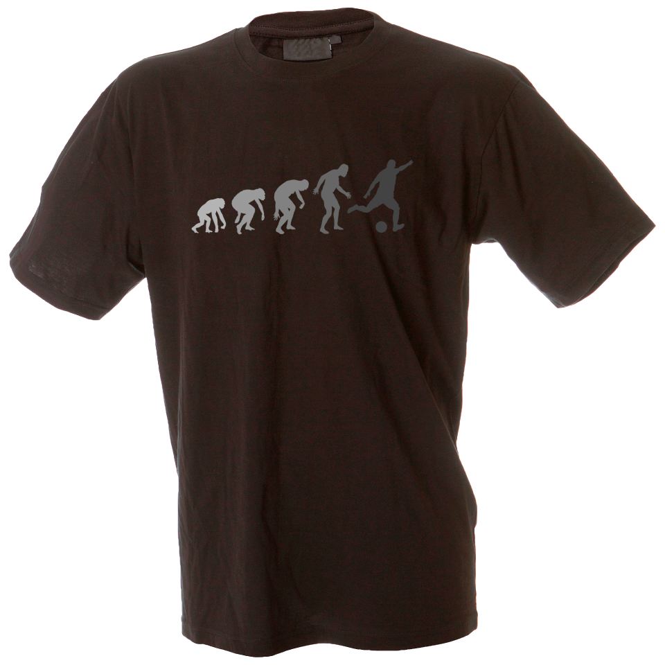 Camiseta hombre evolución fútbol