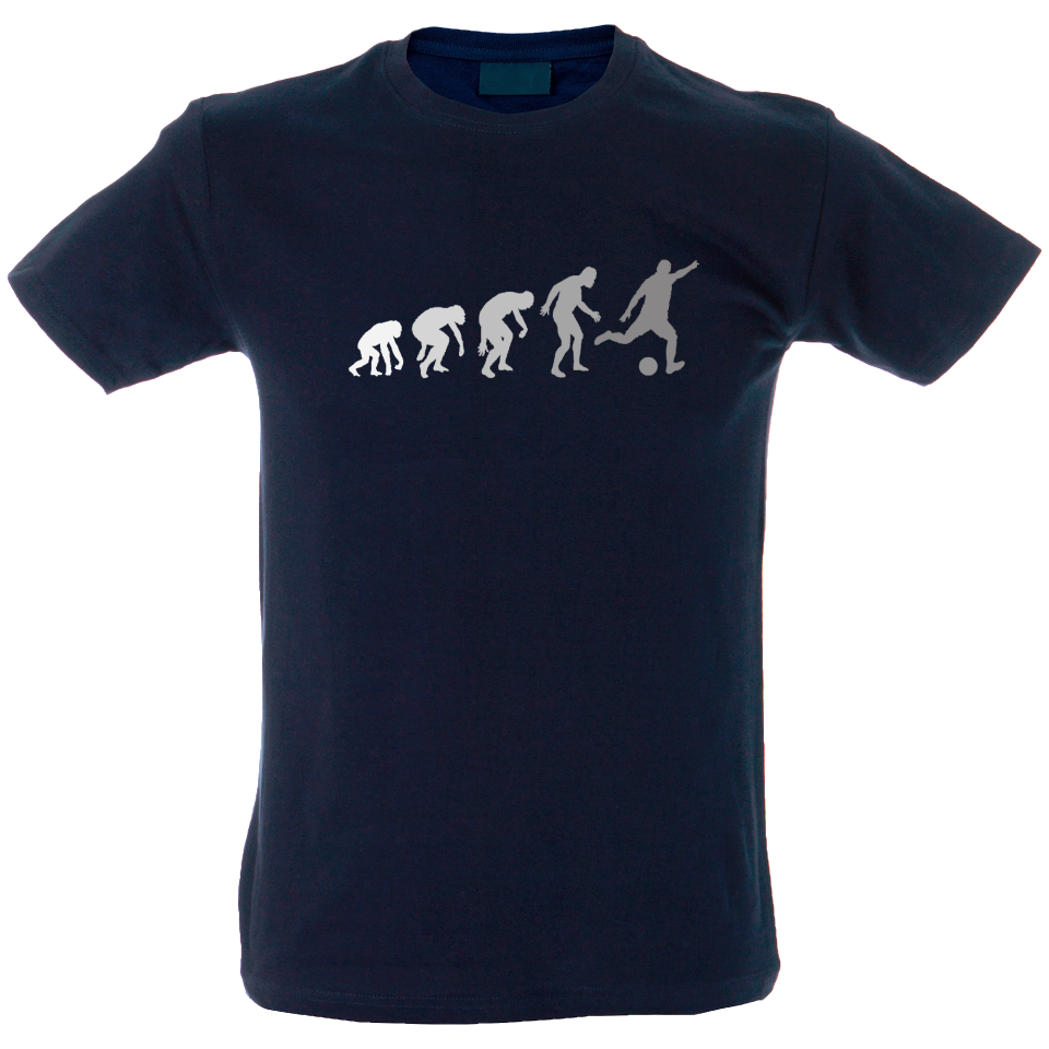 Camiseta hombre evolución fútbol