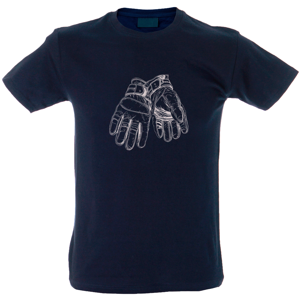 Camiseta hombre guantes