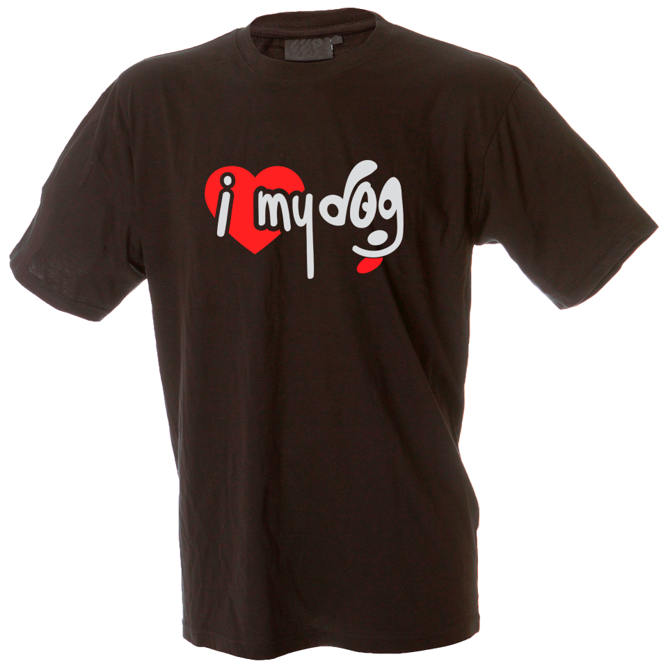 Camiseta hombre i love dog