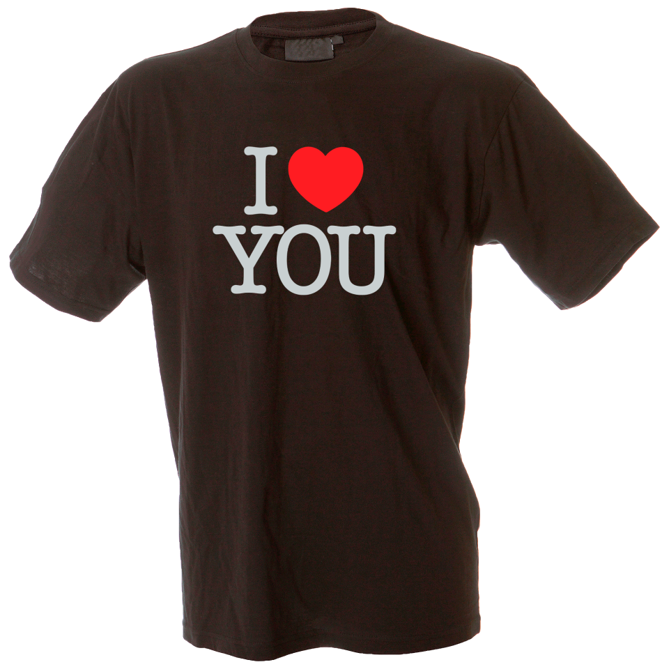 Camiseta hombre i love you