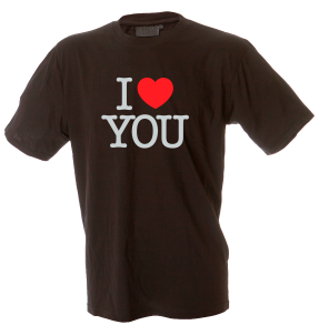 Camiseta hombre i love you
