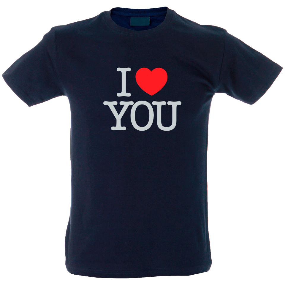 Camiseta hombre i love you