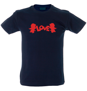 Camiseta hombre love cupido