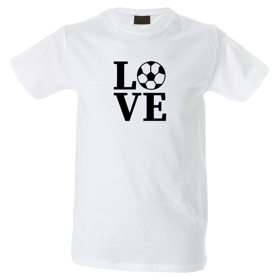 Camiseta hombre love fútbol
