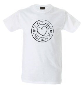 Camiseta hombre made with love