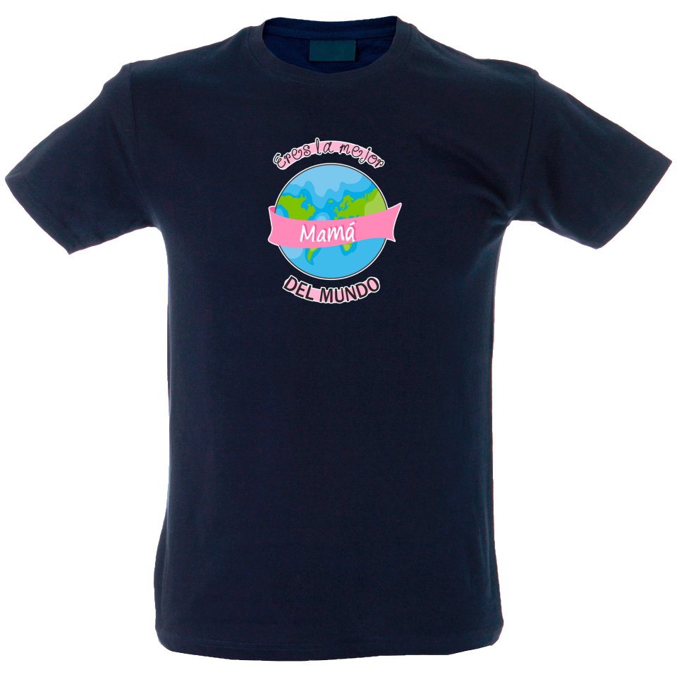 Camiseta hombre mejor mamá del mundo