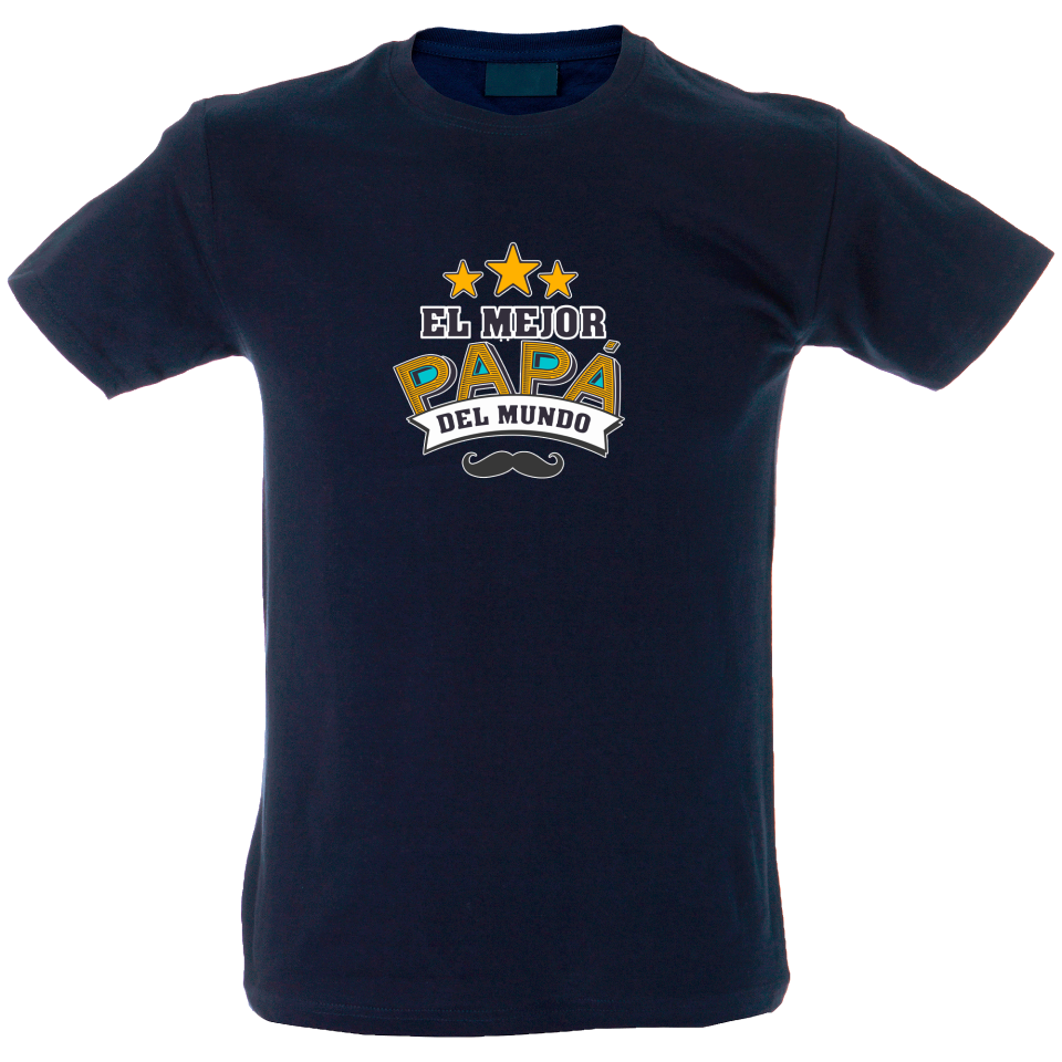 Camiseta hombre mejor papá del mundo