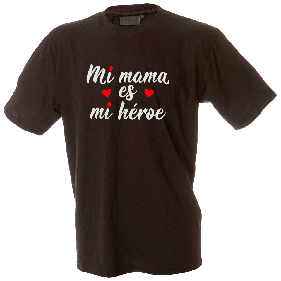 Camiseta hombre mi mamá mi héroe