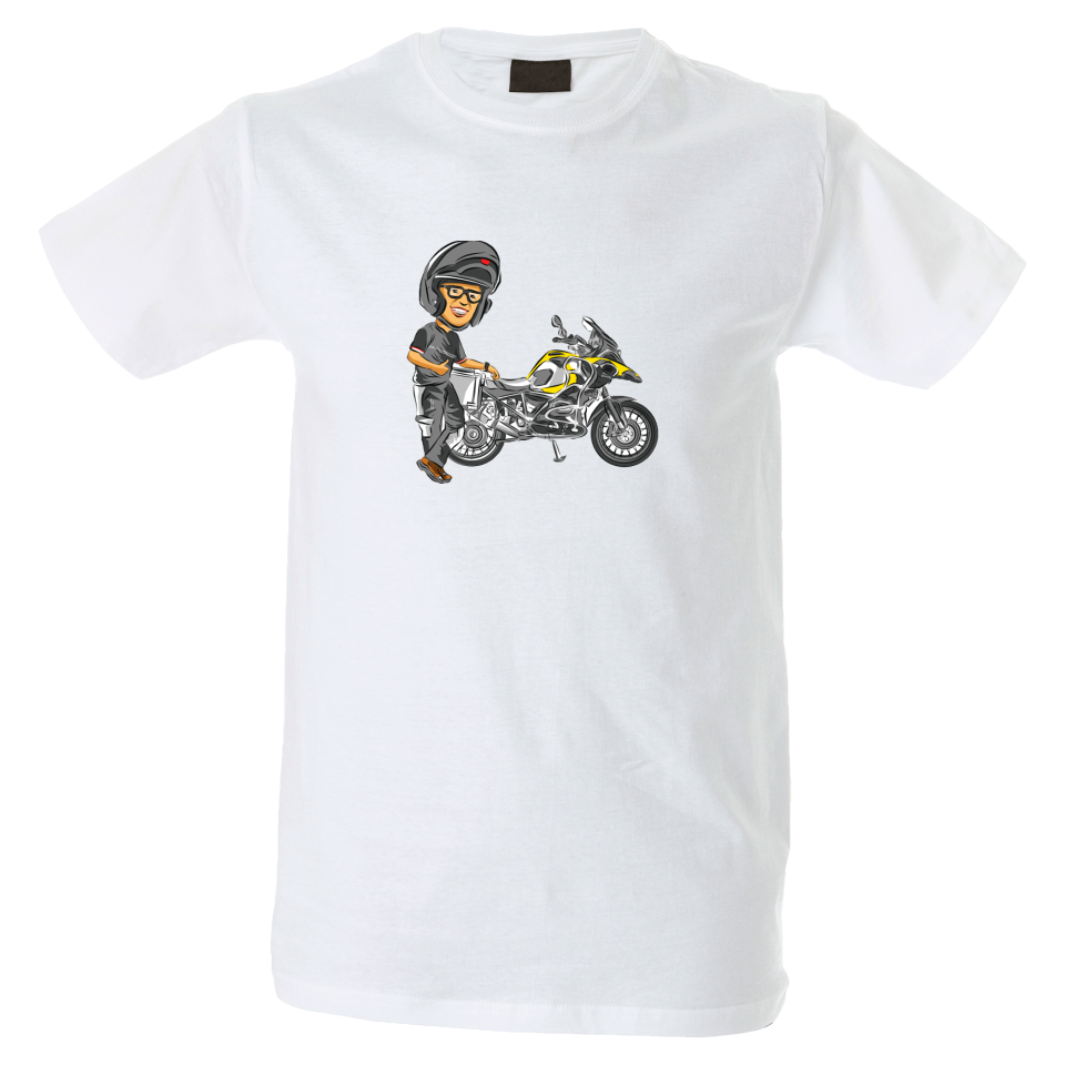 Camiseta hombre kawasaki amarilla