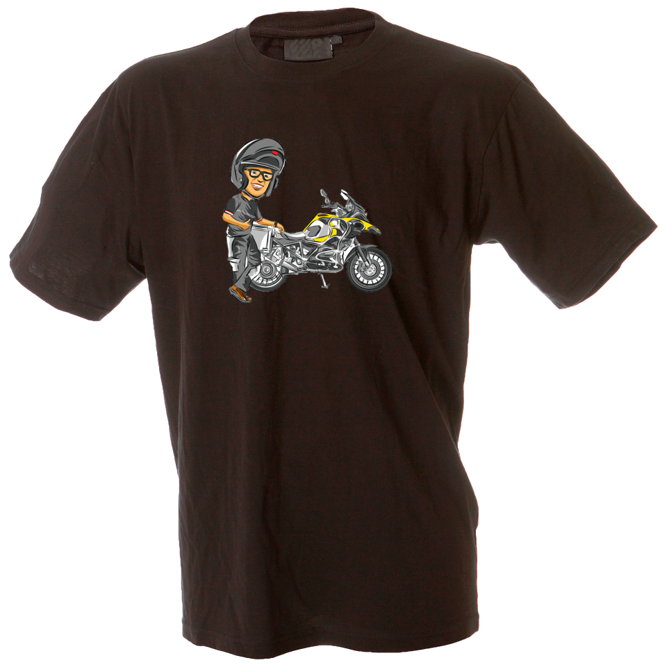 Camiseta hombre kawasaki amarilla