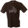 Camiseta hombre silueta de una moto