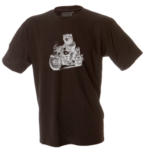 Camiseta hombre moto chopper oso
