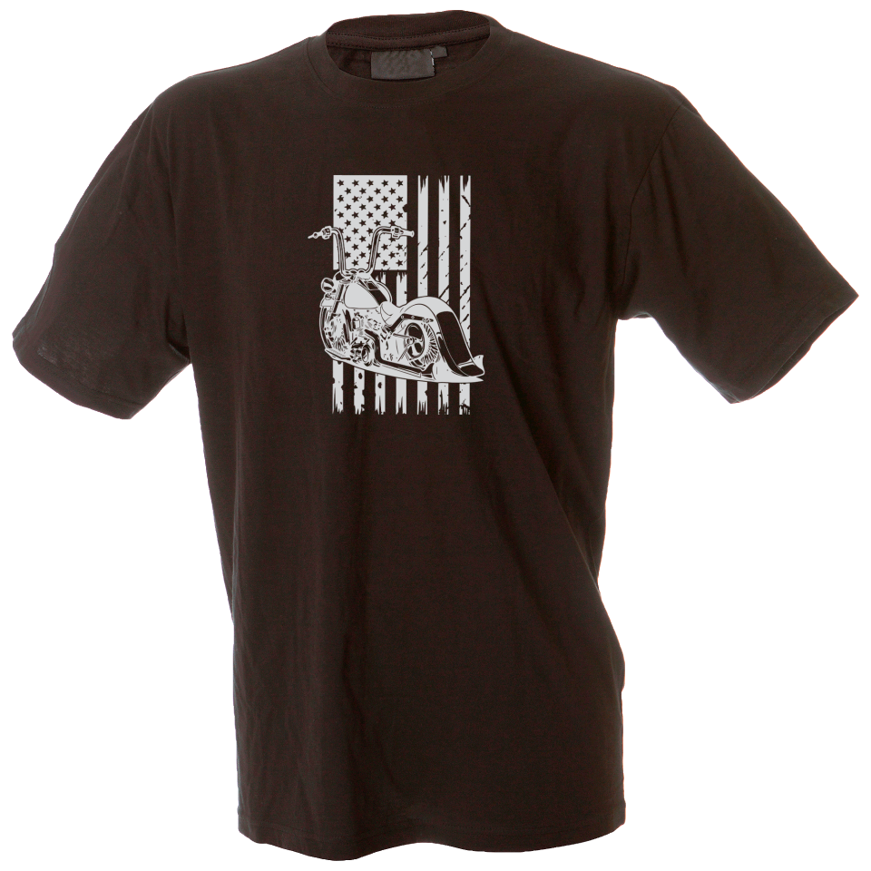 Camiseta hombre moto chopper USA