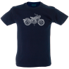 Camiseta hombre moto mandala