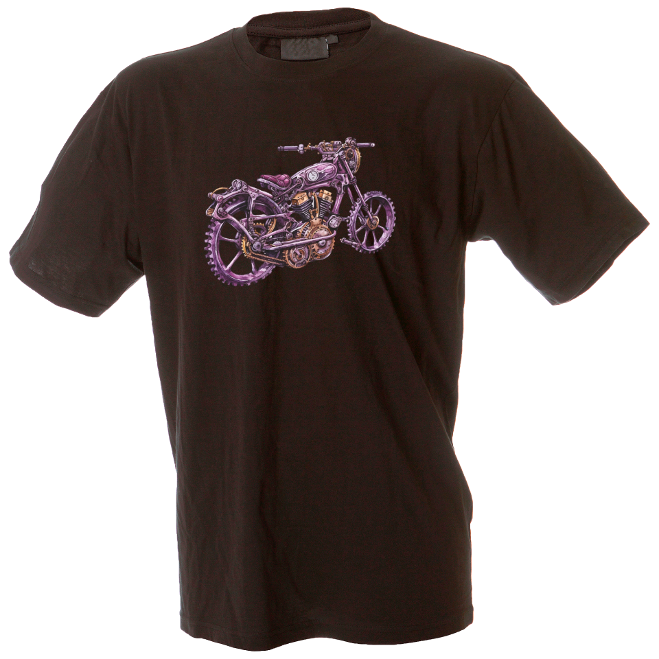 Camiseta hombre moto retro